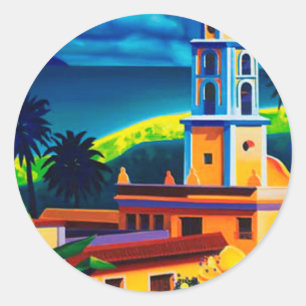 Cuba-reizen Ronde Sticker