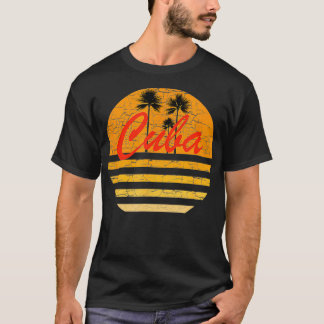 Cuba Retro 70s Throwback Surf T-shirt