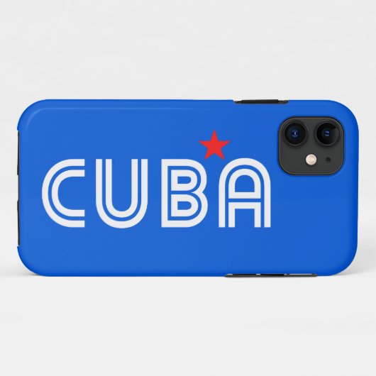 Cuba Retro Case-Mate iPhone Case (Achterkant (horizontaal))