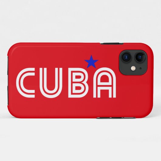 Cuba Retro Case-Mate iPhone Case (Achterkant (horizontaal))