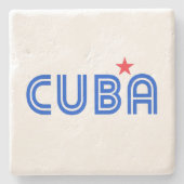 Cuba Retro  Stenen Onderzetter (Voorkant)