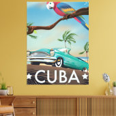 Cuba retro Travel print (Insitu (Woonkamer))