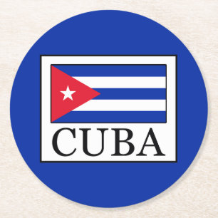 Cuba Ronde Kartonnen Onderzetter