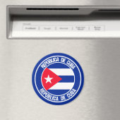 Cuba Round Emblem Magneet (Insitu (Vaatwasser))