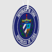 Cuba Round Emblem Ornament (voorkant)