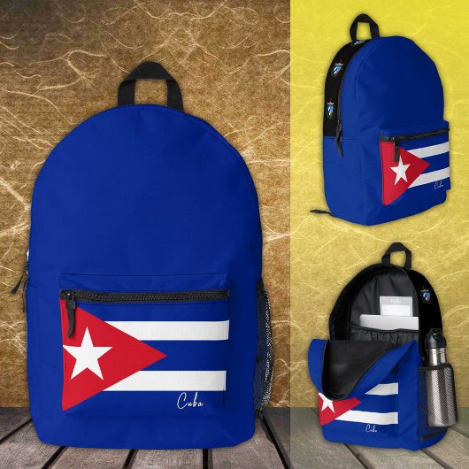 Cuba, sac à dos bleu, drapeau cubain / patriotique