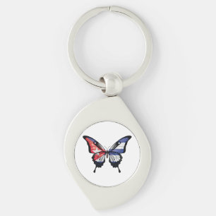 Cuba Swallowtail Vlinder Vlag Sticker Sleutelhanger