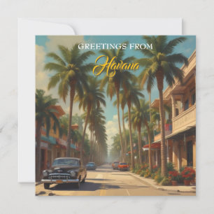 Cuba Travel - Groeten van Havana Kaart