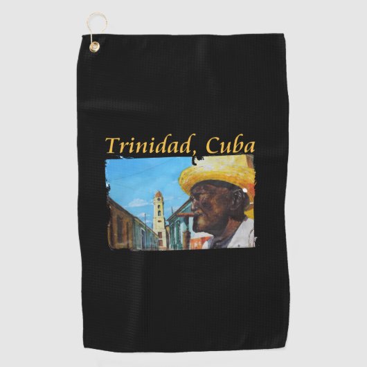 Cuba - Trinidad Cubaanse sigaar kunst Golfhanddoek (Voorkant)