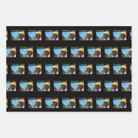 Cuba - Trinidad Cubaanse sigaar kunst Inpakpapier Vel (Voorkant)