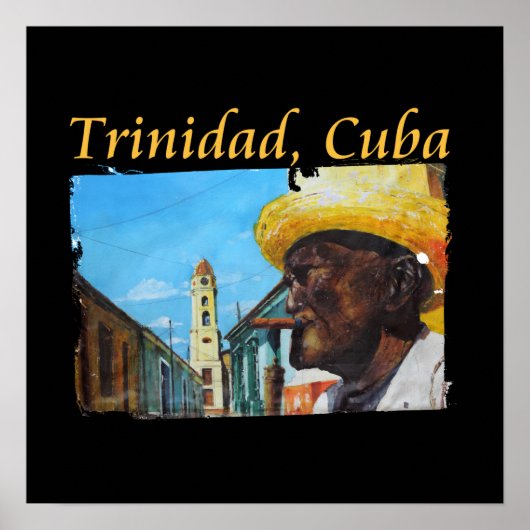 Cuba - Trinidad Cubaanse sigaar kunst Poster (Voorkant)