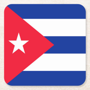 Cuba Vierkante Kartonnen Onderzetter