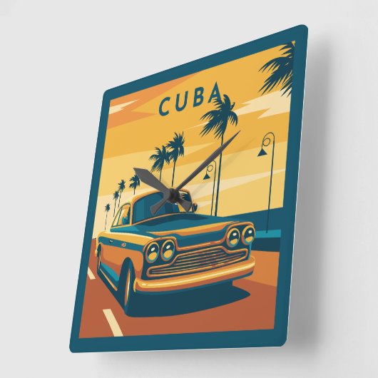 Cuba Vierkante Klok (Hoek)