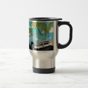 Cuba vintage auto reisposter reisbeker
