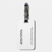 Cuba Vintage Car Maroon Bagagelabel (Achterkant verticaal)