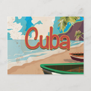 Cuba vintage reisposter briefkaart