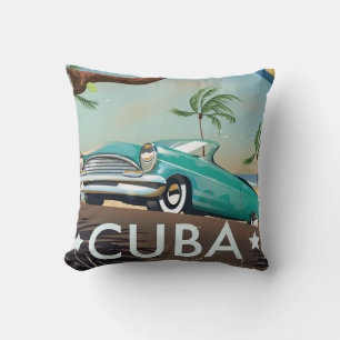 Cuba vintage retro Reisprint Kussen