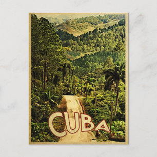 Cuba Vintage Travel Briefkaart