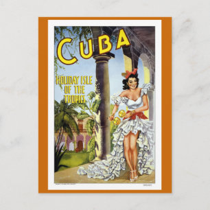 Cuba Vintage Travel Briefkaart