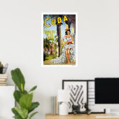 Cuba Vintage Travel Poster (Thuiskantoor)