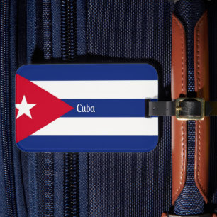 Cuba, vlag Cuba Bagagelabel