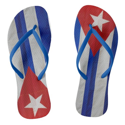 Cuba Vlag Cuban Souvenir Teenslippers (Voetbed)