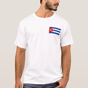 Cuba Vlag en Kaart T-Shirt