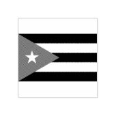 Cuba vlag Hout Art Stamp Rubberstempel (Afrduk)