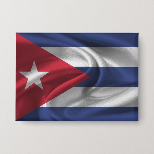 Cuba Vlag Knop Button (Voorkant)