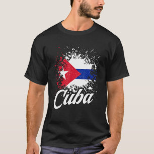 Cuba Vlag Pride Patriotic DNA Cubaanse marokker T-shirt