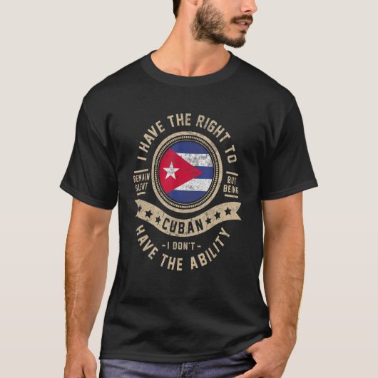 Cuba Vlag Proud Cubans Mannen & Vrouwen T-shirt (Voorkant)