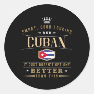 Cuba Vlag voor Cubanen Ronde Sticker