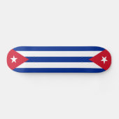 Cuba vlaggen, twee keer skateboard (Horizontaal)