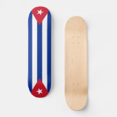 Cuba vlaggen, twee keer skateboard (Voorkant)