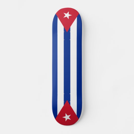 Cuba vlaggen, twee keer skateboard (Voorkant)
