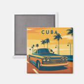 Cuba-wagen Magneet (Voorkant / Achterkant)