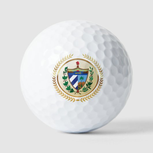 Cuba wapenschild golfballen (Voorkant)