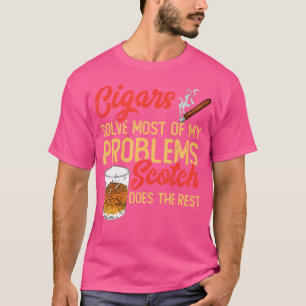 Cuba Whisky Drinker Scotch Liefhebber Cubaanse Tab T-shirt