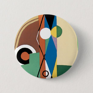 Cubaans Abstract Ronde Button 5,7 Cm