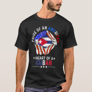 Cubaans-Amerikaans Pride-buitenlandland Cuba T-shirt