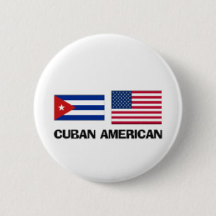 Cubaans-Amerikaans Ronde Button 5,7 Cm