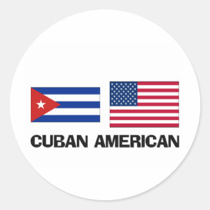 Cubaans-Amerikaans Ronde Sticker