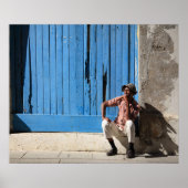 Cubaans man en zijn sigaar poster (Voorkant)