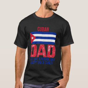 Cubaans Papa Cuba Vlaggenontwerp voor Father S Da T-shirt