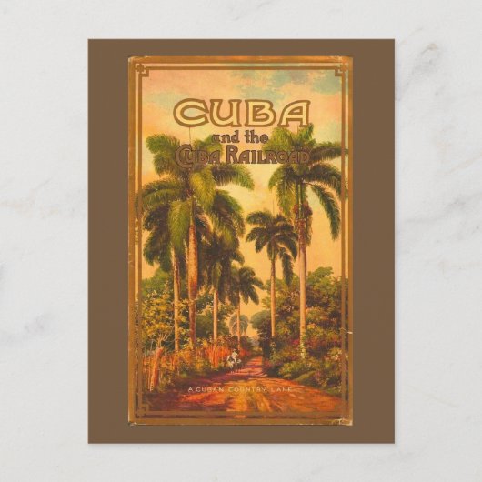  Cubaans reizen - Cuba Railroad Feestdagenkaart (Voorkant)