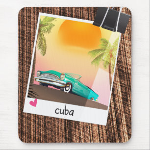 Cubaans vintage auto foto reisposter. muismat