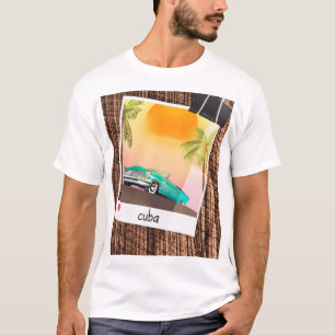 Cubaans vintage auto foto reisposter. t-shirt