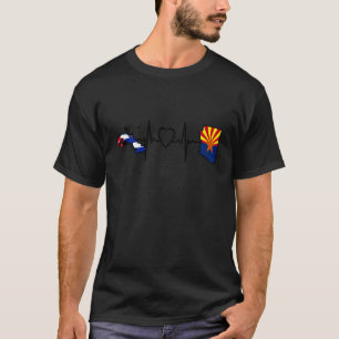 Cubaanse Arizona-vlag Cuba Hartslag 1 T-shirt