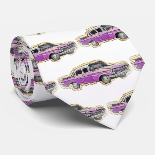  Cubaanse auto Stropdas (Opgerold)