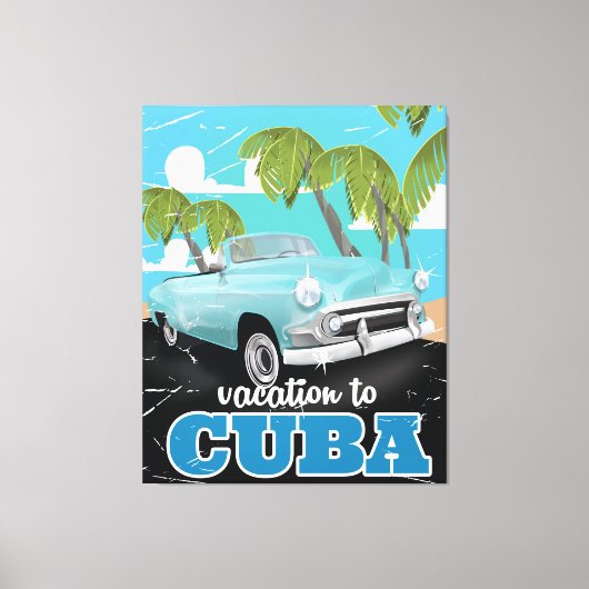 Cubaanse booreiland canvas afdruk (Voorkant)
